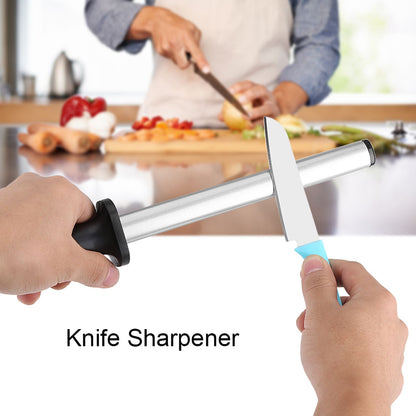Sharpening Steel Quick Sharpening Humanized Handle High Hardness Kitchen Wear Resistant Knife Sharpener for V1294-YM0523-3118210321511