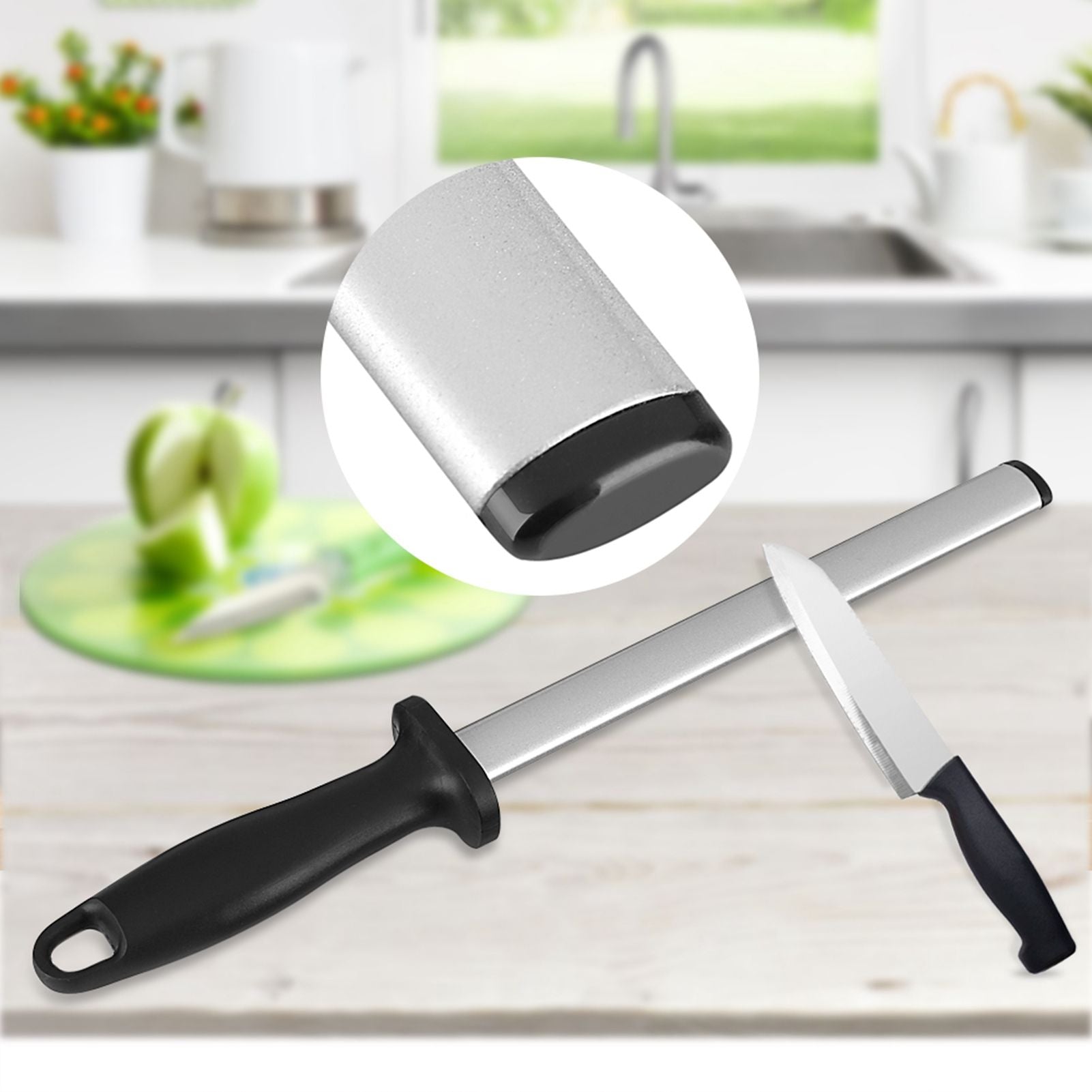 Sharpening Steel Quick Sharpening Humanized Handle High Hardness Kitchen Wear Resistant Knife Sharpener for V1294-YM0523-3118210321511