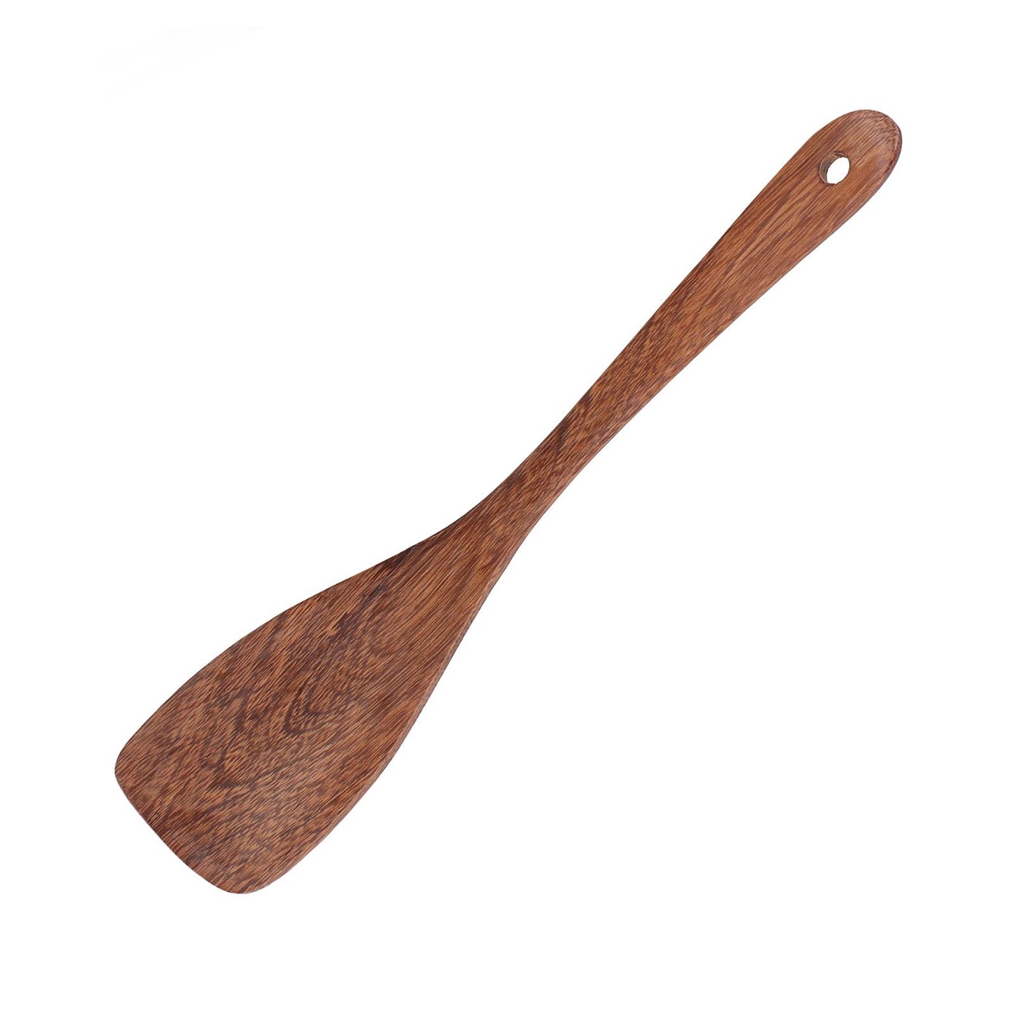 Natural Wood Long Handle Spatula Frying Spatula Round Hole Wall Mounted Kitchen UtensilOblique Spatula V1294-YM0523-3118210324811
