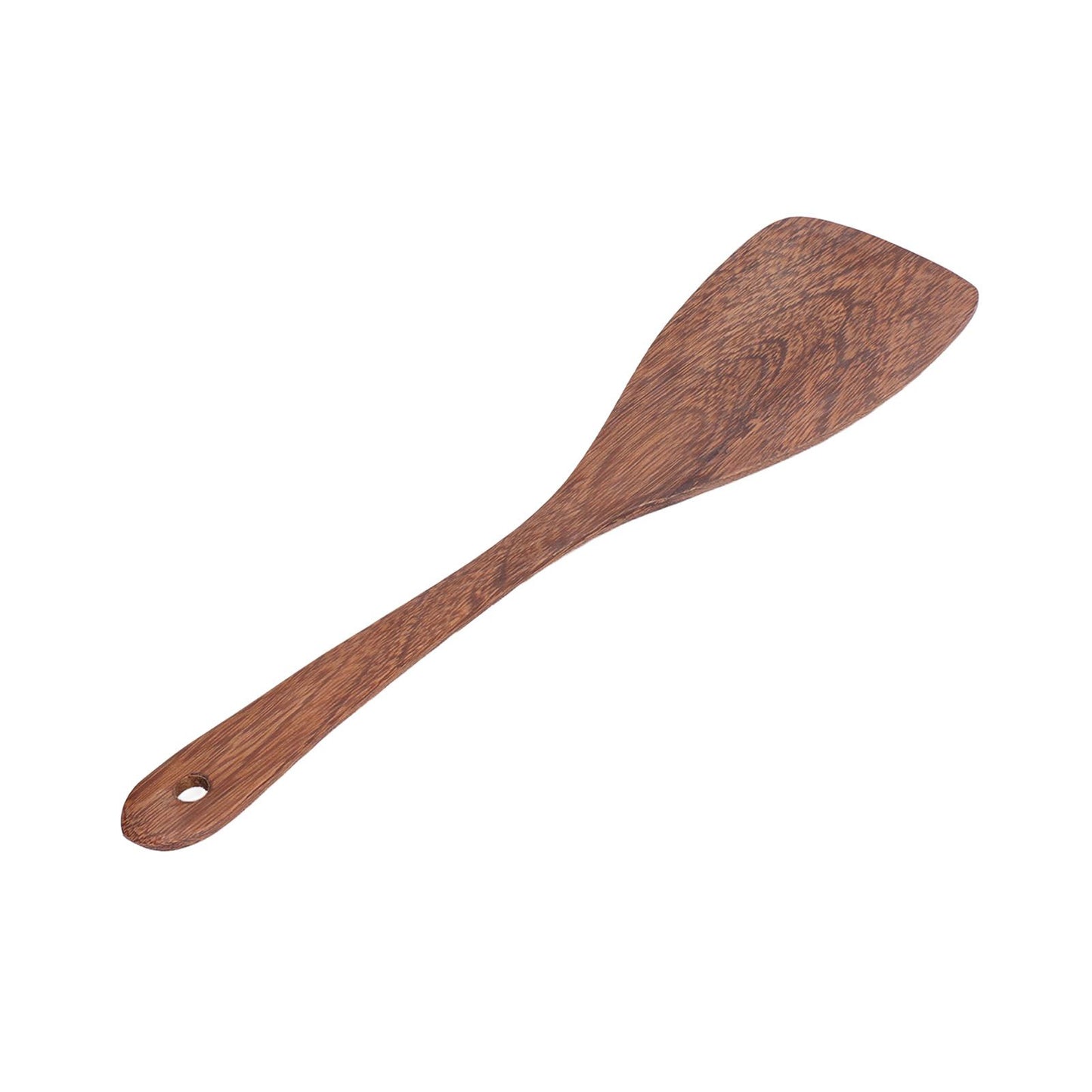 Natural Wood Long Handle Spatula Frying Spatula Round Hole Wall Mounted Kitchen UtensilOblique Spatula V1294-YM0523-3118210324811