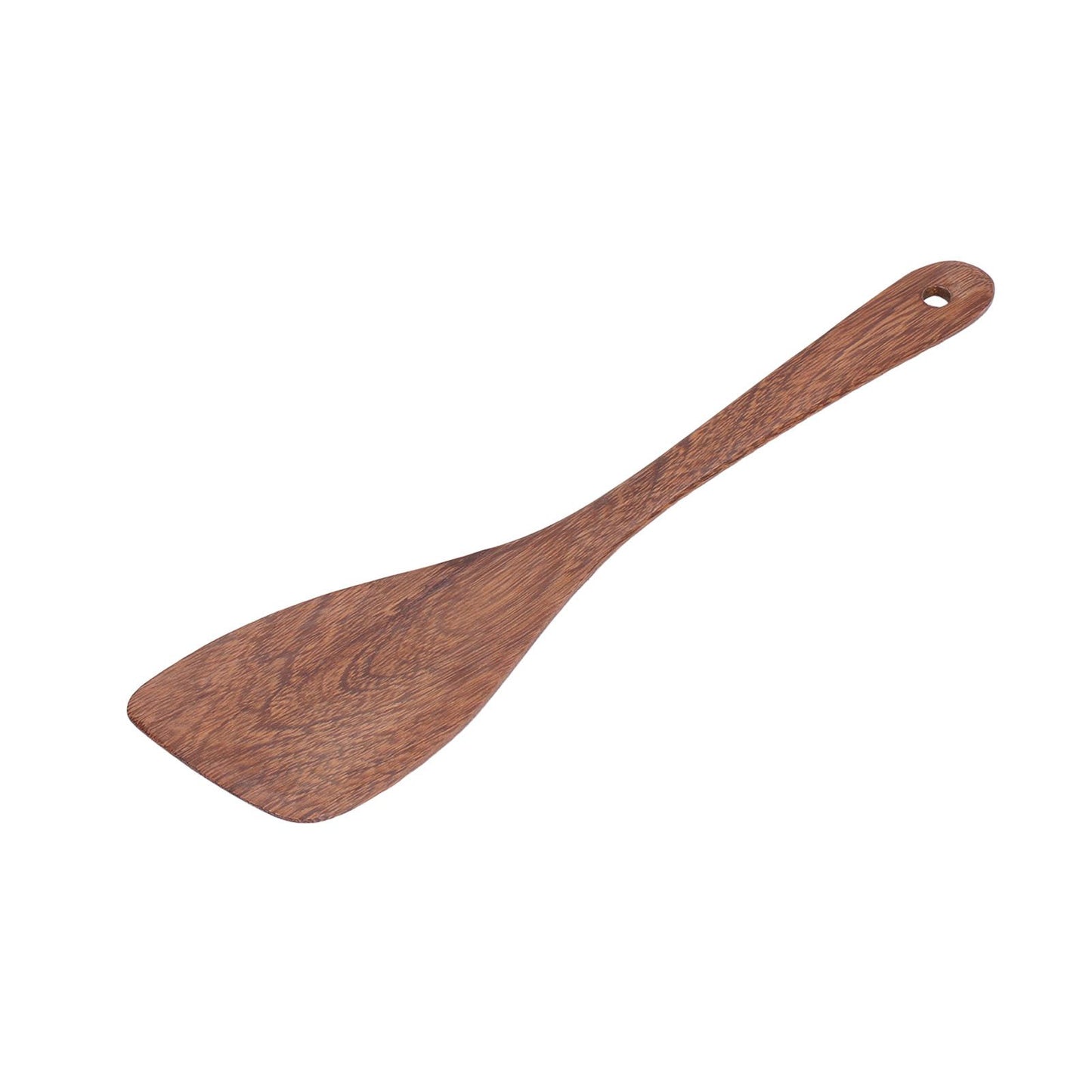 Natural Wood Long Handle Spatula Frying Spatula Round Hole Wall Mounted Kitchen UtensilOblique Spatula V1294-YM0523-3118210324811