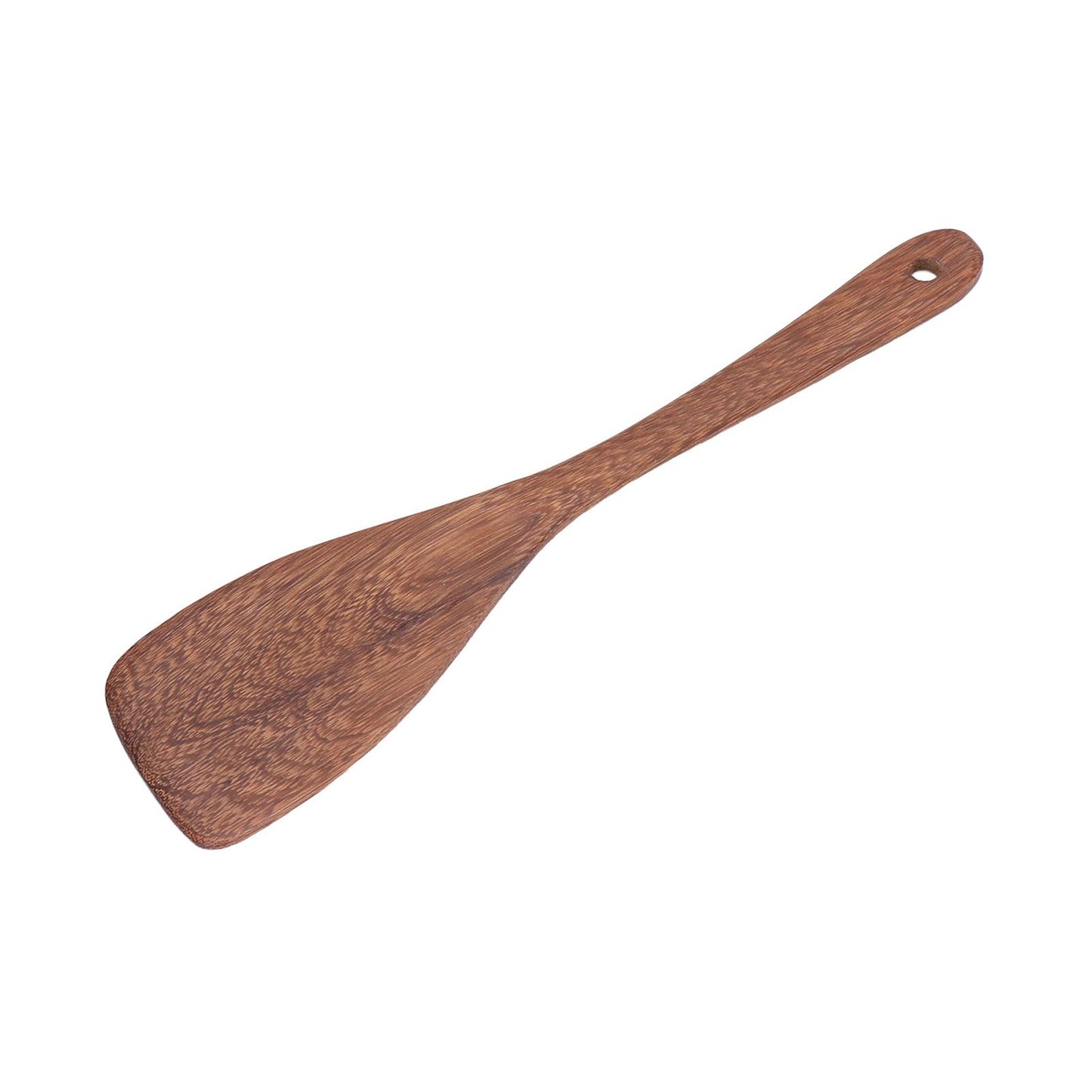 Natural Wood Long Handle Spatula Frying Spatula Round Hole Wall Mounted Kitchen UtensilOblique Spatula V1294-YM0523-3118210324811