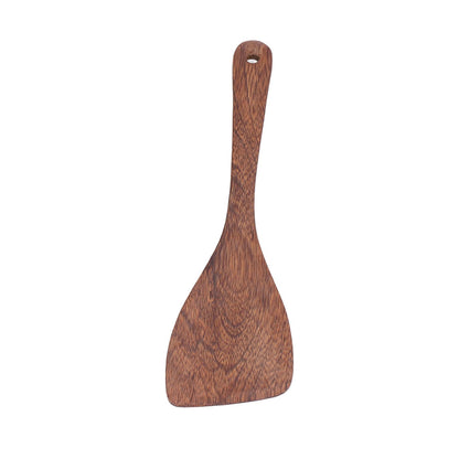 Natural Wood Long Handle Spatula Frying Spatula Round Hole Wall Mounted Kitchen UtensilOblique Spatula V1294-YM0523-3118210324811