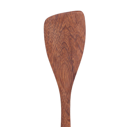 Natural Wood Long Handle Spatula Frying Spatula Round Hole Wall Mounted Kitchen UtensilOblique Spatula V1294-YM0523-3118210324811