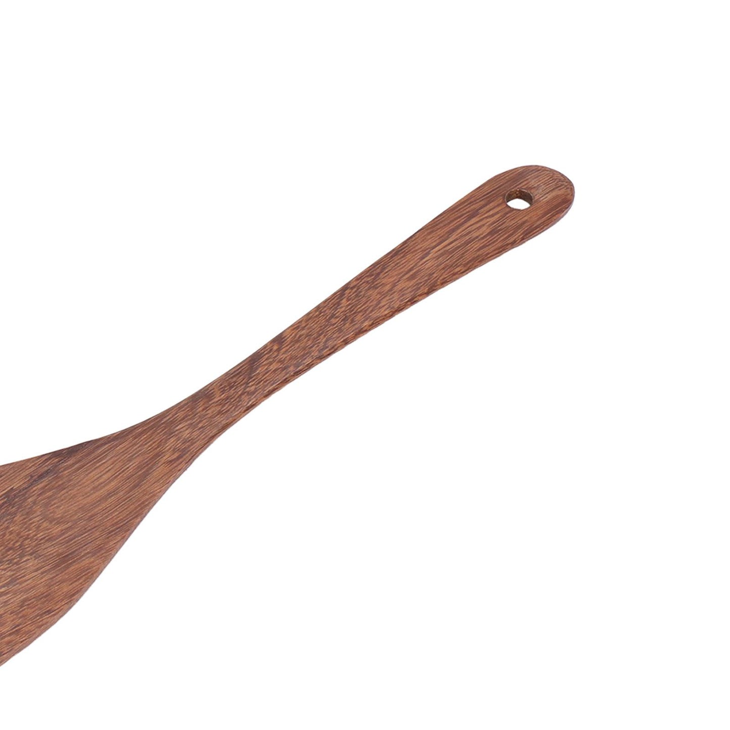 Natural Wood Long Handle Spatula Frying Spatula Round Hole Wall Mounted Kitchen UtensilOblique Spatula V1294-YM0523-3118210324811