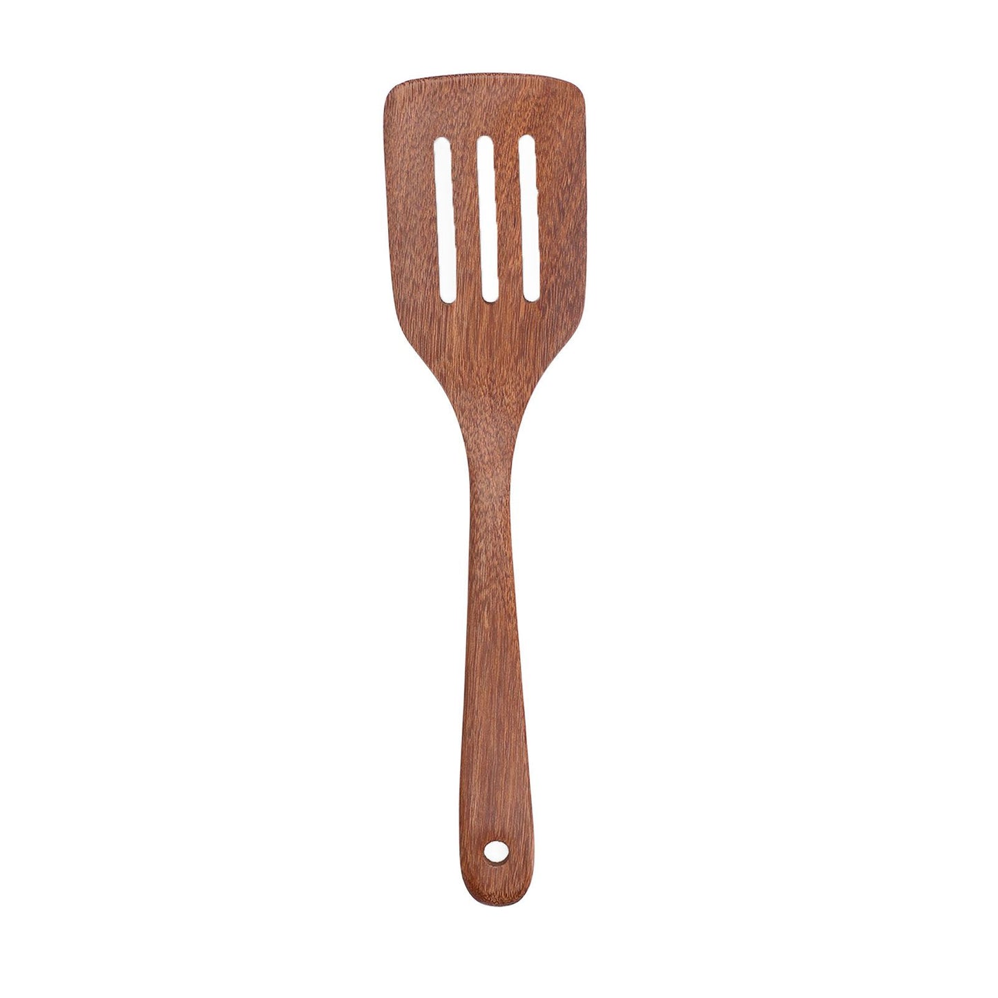 Natural Wood Long Handle Spatula Frying Spatula Round Hole Wall Mounted Kitchen UtensilLeak Spatula V1294-YM0523-3118210324812