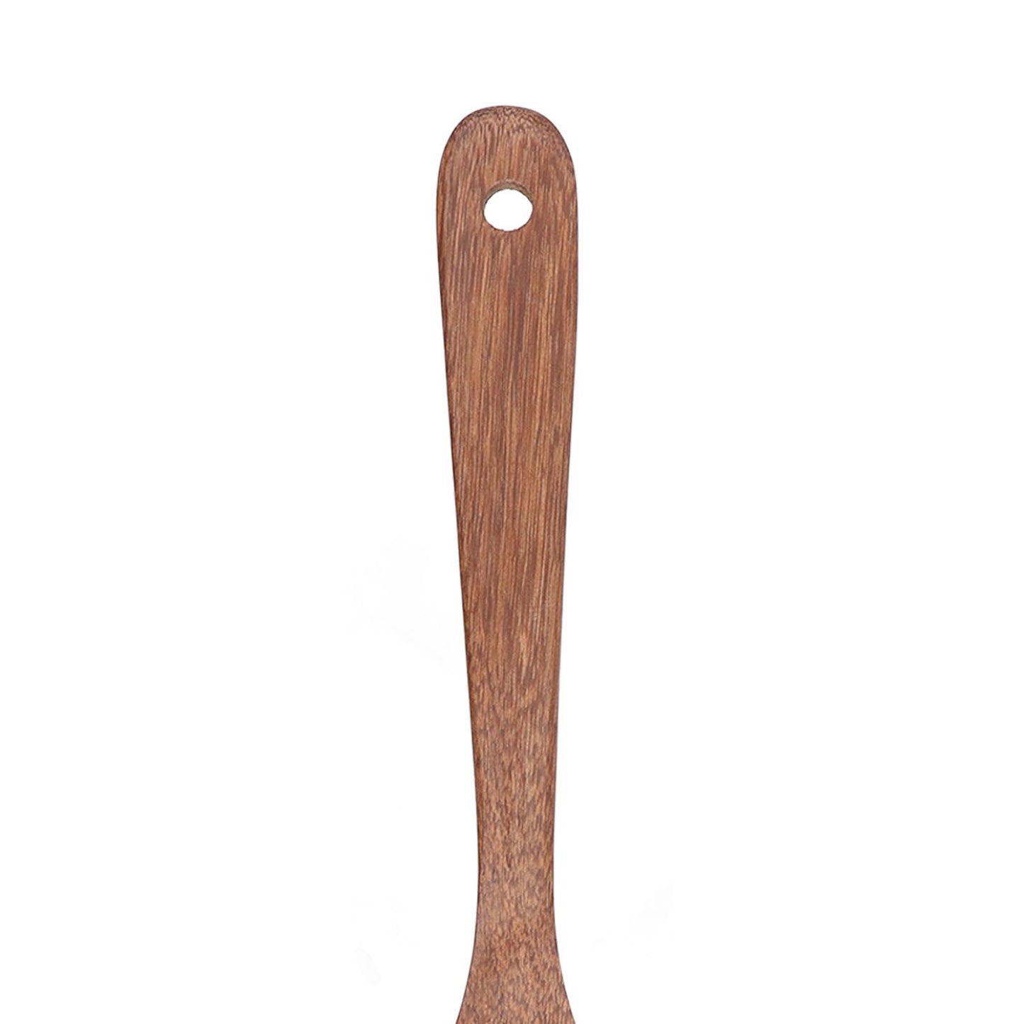 Natural Wood Long Handle Spatula Frying Spatula Round Hole Wall Mounted Kitchen UtensilLeak Spatula V1294-YM0523-3118210324812