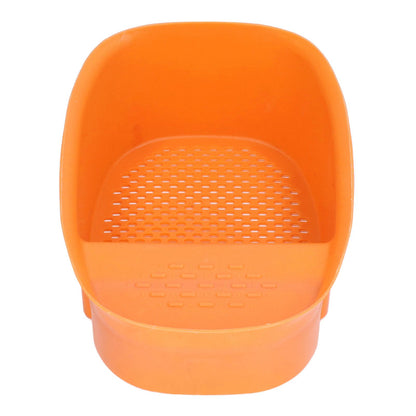 Sink Drain Basket Household Saddle Shaped Mesh Strainer for Kitchen Waste Vegetable FruitsOrange V1294-YM0523-3118220000311
