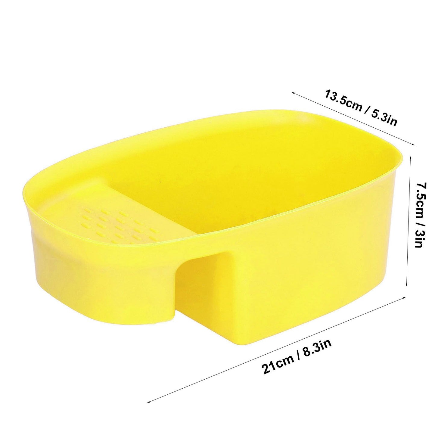 Sink Drain Basket Household Saddle Shaped Mesh Strainer for Kitchen Waste Vegetable FruitsYellow V1294-YM0523-3118220000312