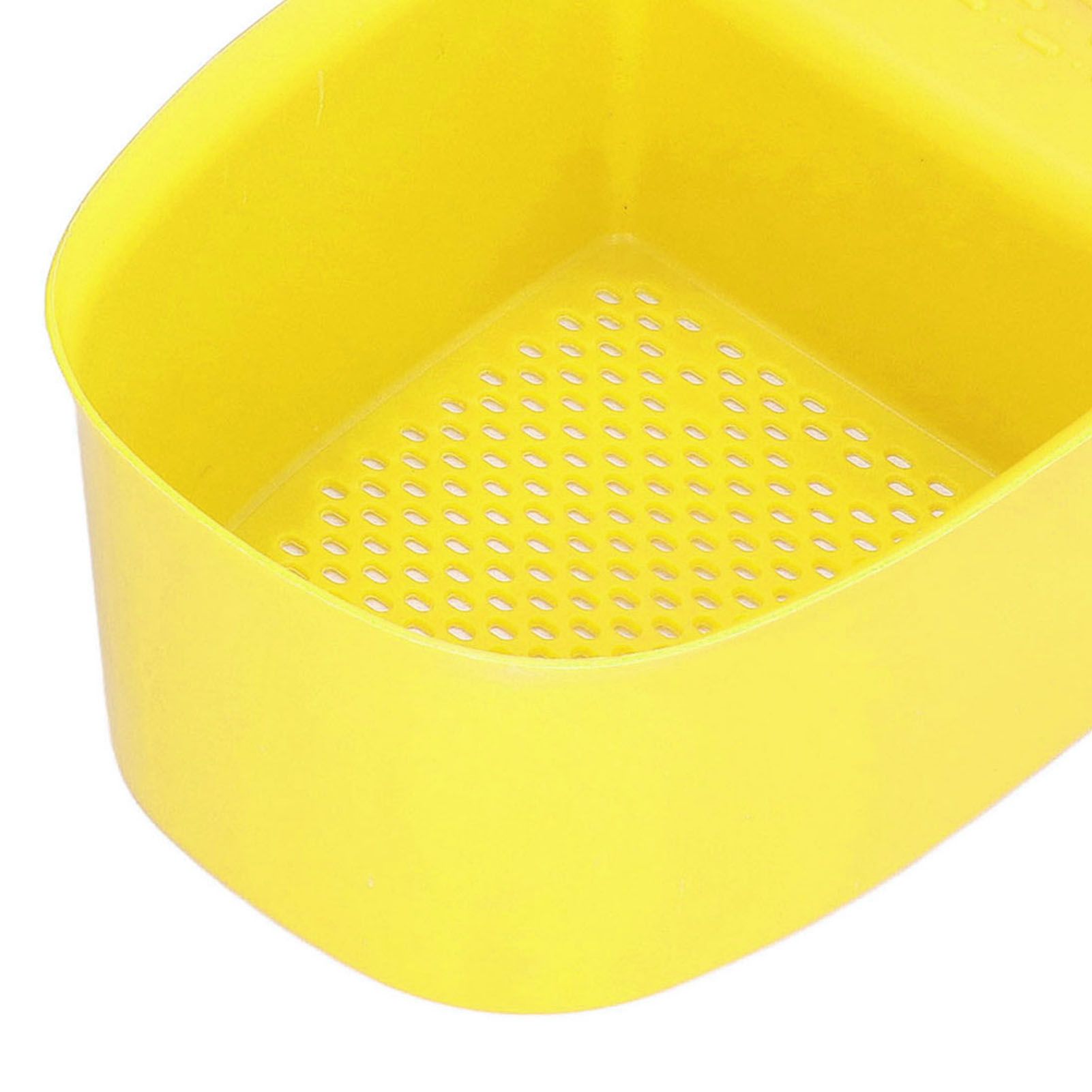 Sink Drain Basket Household Saddle Shaped Mesh Strainer for Kitchen Waste Vegetable FruitsYellow V1294-YM0523-3118220000312