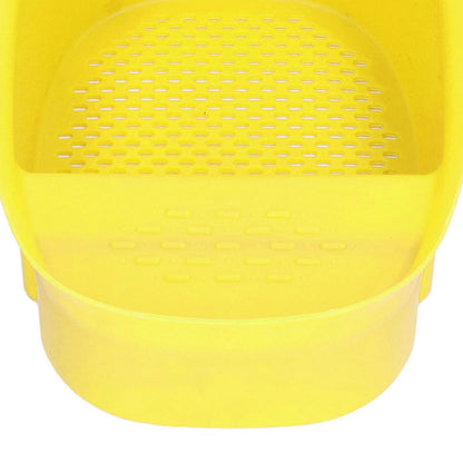 Sink Drain Basket Household Saddle Shaped Mesh Strainer for Kitchen Waste Vegetable FruitsYellow V1294-YM0523-3118220000312