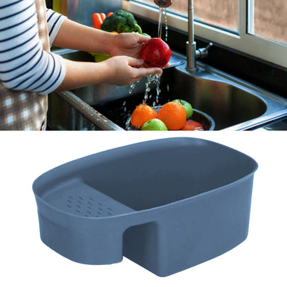 Sink Drain Basket Household Saddle Shaped Mesh Strainer for Kitchen Waste Vegetable FruitsBlue V1294-YM0523-3118220000314
