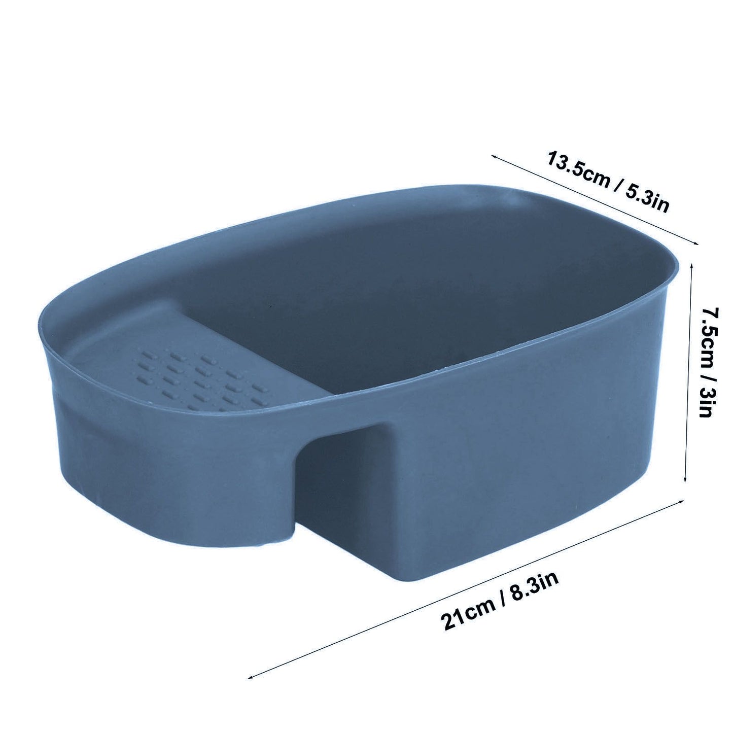 Sink Drain Basket Household Saddle Shaped Mesh Strainer for Kitchen Waste Vegetable FruitsBlue V1294-YM0523-3118220000314