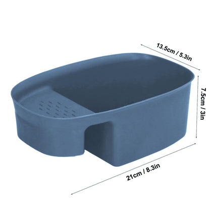 Sink Drain Basket Household Saddle Shaped Mesh Strainer for Kitchen Waste Vegetable FruitsBlue V1294-YM0523-3118220000314