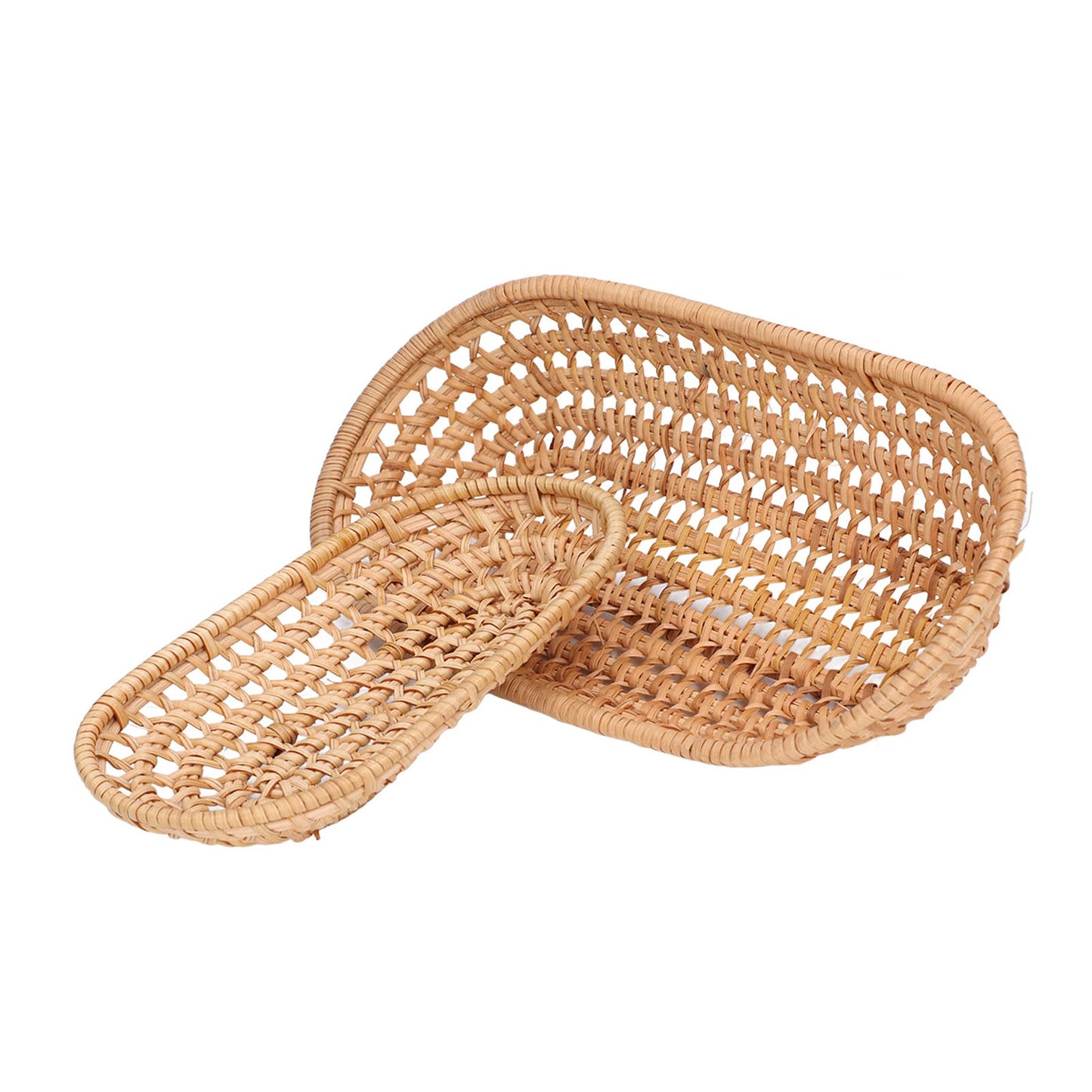 2pcs Bread Basket Handmade Rattan Storage Baskets for Bread Candy Biscuits Finger Food Fruit V1294-YM0523-3118220001111