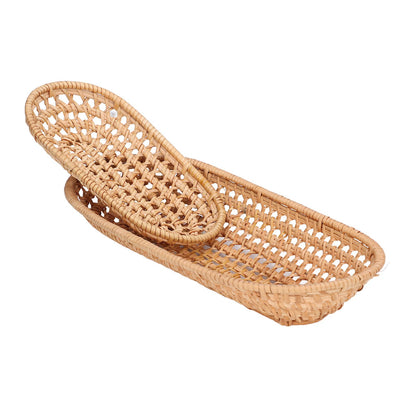 2pcs Bread Basket Handmade Rattan Storage Baskets for Bread Candy Biscuits Finger Food Fruit V1294-YM0523-3118220001111