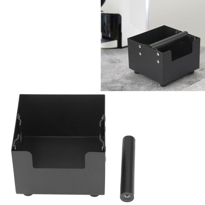 Coffee Knock Box Ground Waste Bin Container Stainless Steel Drawer Type Small Square Black V1294-YM0523-3118220001711