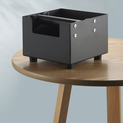 Coffee Knock Box Ground Waste Bin Container Stainless Steel Drawer Type Small Square Black V1294-YM0523-3118220001711