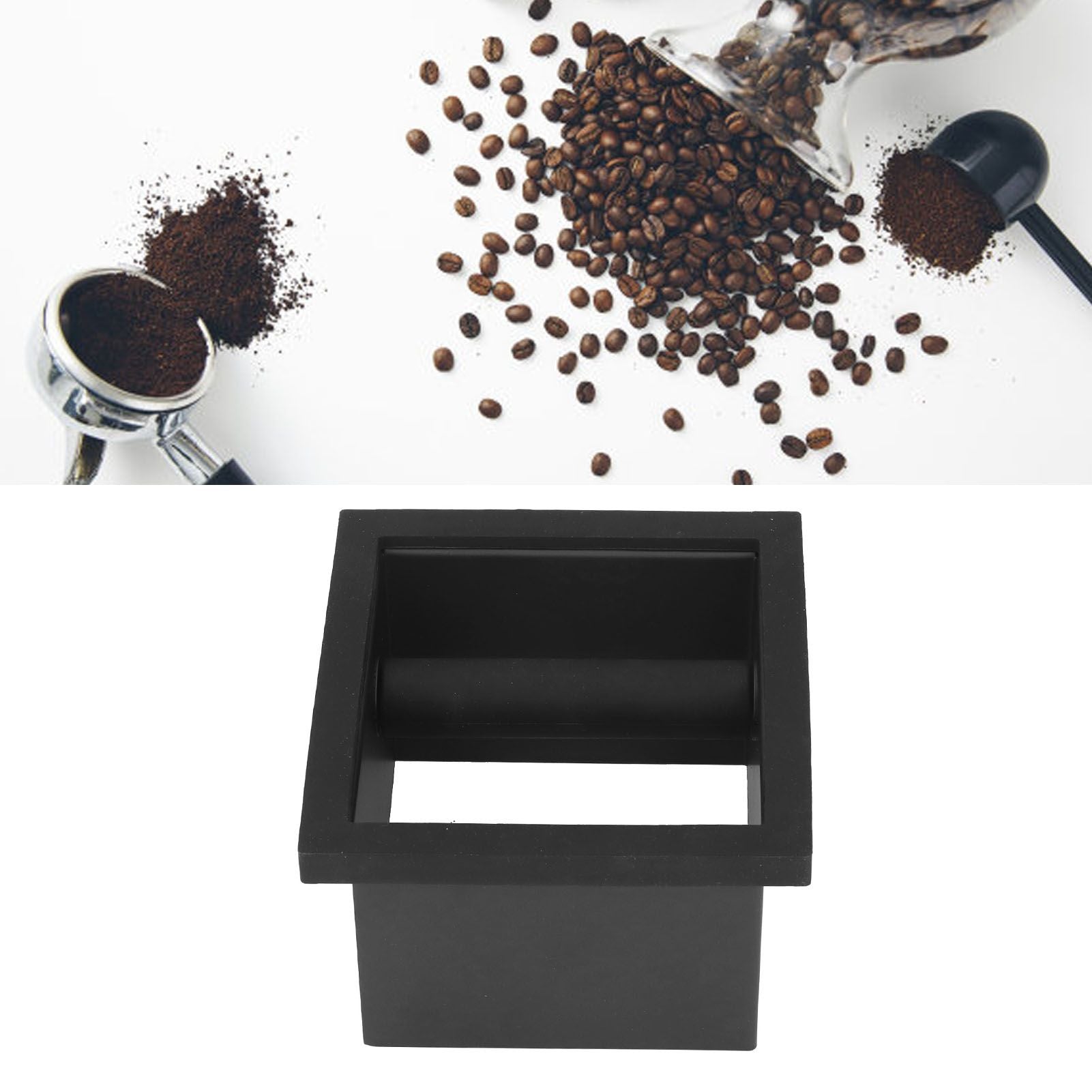 Coffee Knock Box Grounds Disposal Bin Bottomless Embedded Flat Mouth Stainless Steel V1294-YM0523-3118220002411