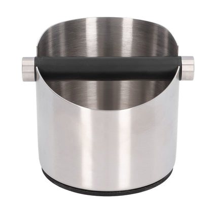 Coffee Grounds Bucket Stainless Steel Rubber Coffee Dump Bin for Home Restaurants BarsStainless Steel Small V1294-YM0523-3118220002811