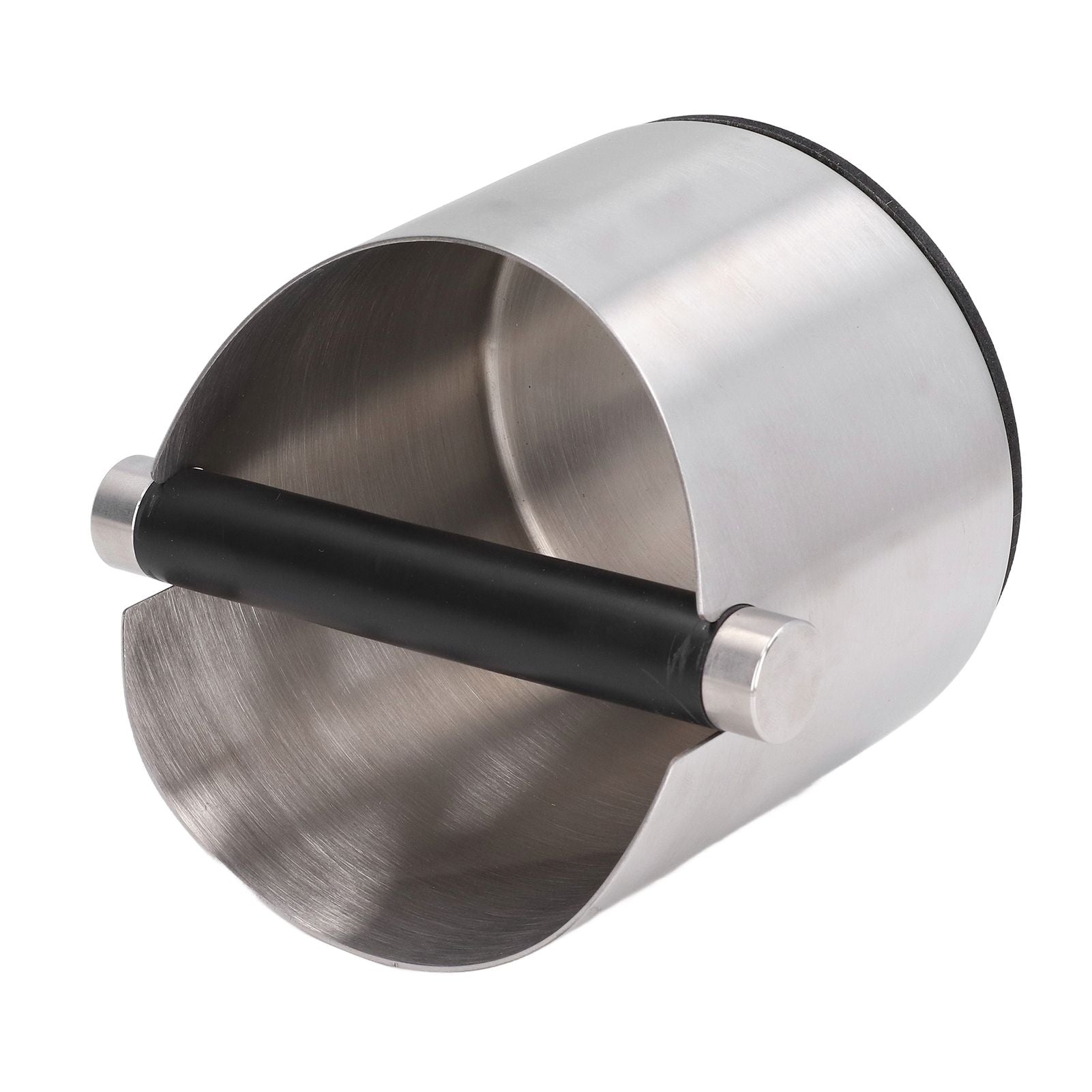 Coffee Grounds Bucket Stainless Steel Rubber Coffee Dump Bin for Home Restaurants BarsStainless Steel Small V1294-YM0523-3118220002811