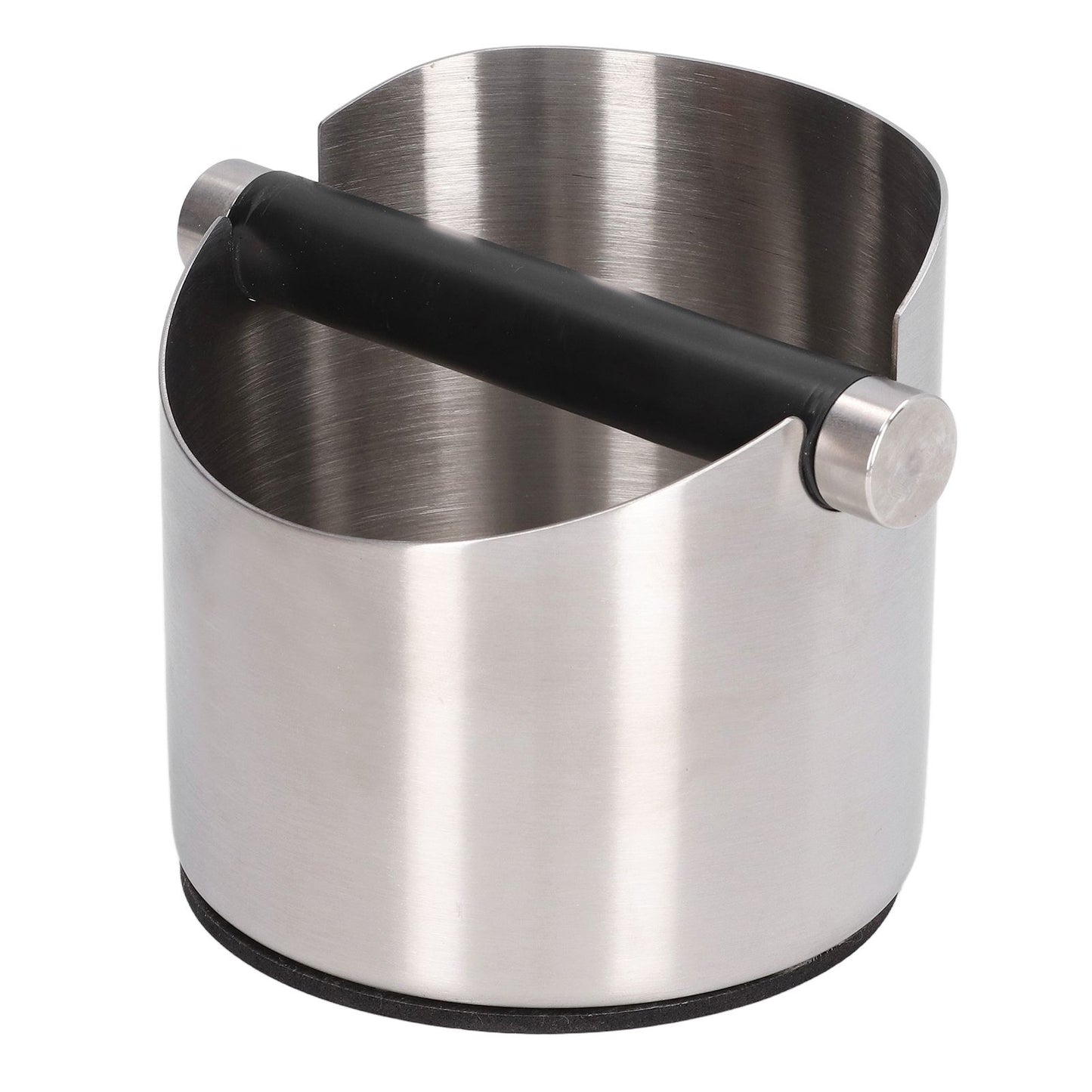 Coffee Grounds Bucket Stainless Steel Rubber Coffee Dump Bin for Home Restaurants BarsStainless Steel Small V1294-YM0523-3118220002811