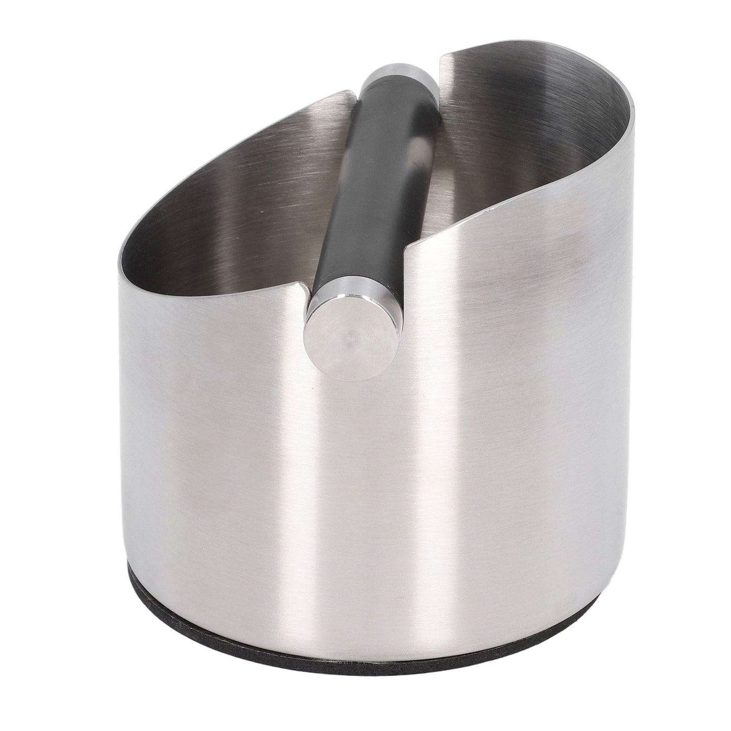 Coffee Grounds Bucket Stainless Steel Rubber Coffee Dump Bin for Home Restaurants BarsStainless Steel Small V1294-YM0523-3118220002811
