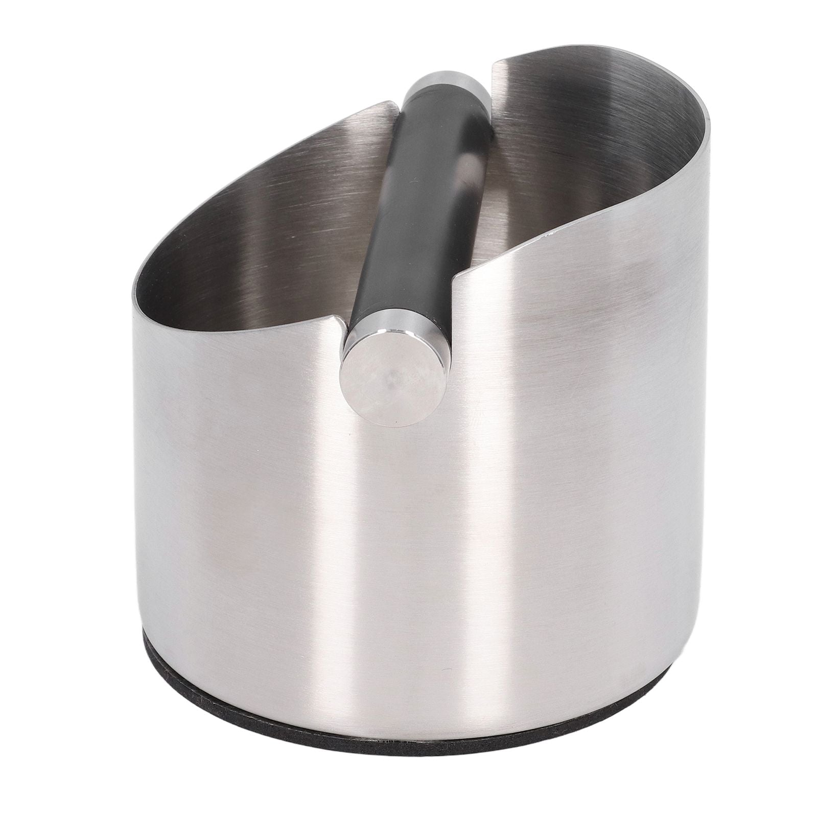 Coffee Grounds Bucket Stainless Steel Rubber Coffee Dump Bin for Home Restaurants BarsStainless Steel Small V1294-YM0523-3118220002811