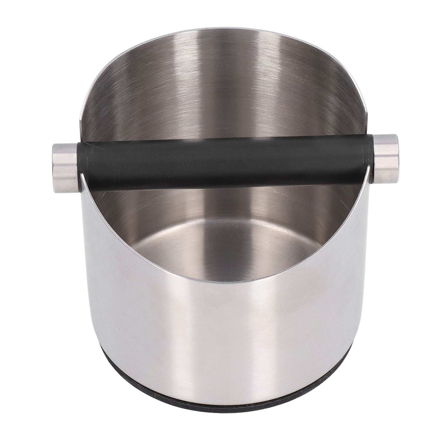 Coffee Grounds Bucket Stainless Steel Rubber Coffee Dump Bin for Home Restaurants BarsStainless Steel Small V1294-YM0523-3118220002811