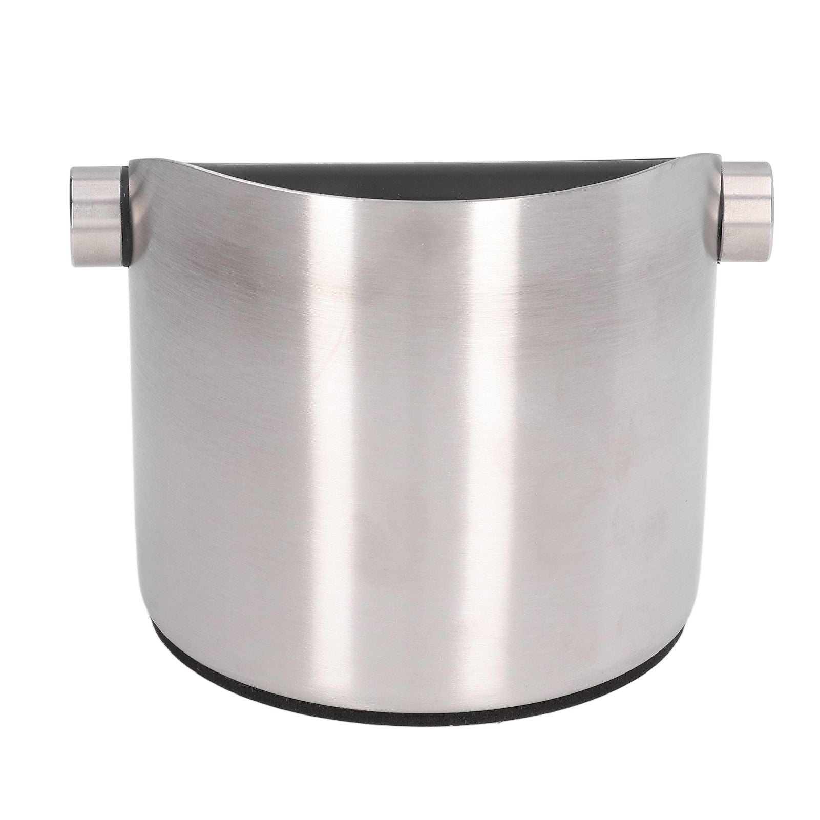 Coffee Grounds Bucket Stainless Steel Rubber Coffee Dump Bin for Home Restaurants BarsStainless Steel Small V1294-YM0523-3118220002811