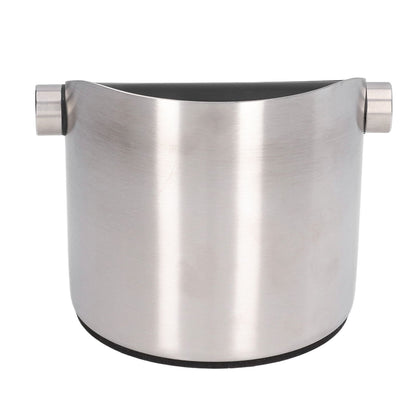 Coffee Grounds Bucket Stainless Steel Rubber Coffee Dump Bin for Home Restaurants BarsStainless Steel Small V1294-YM0523-3118220002811