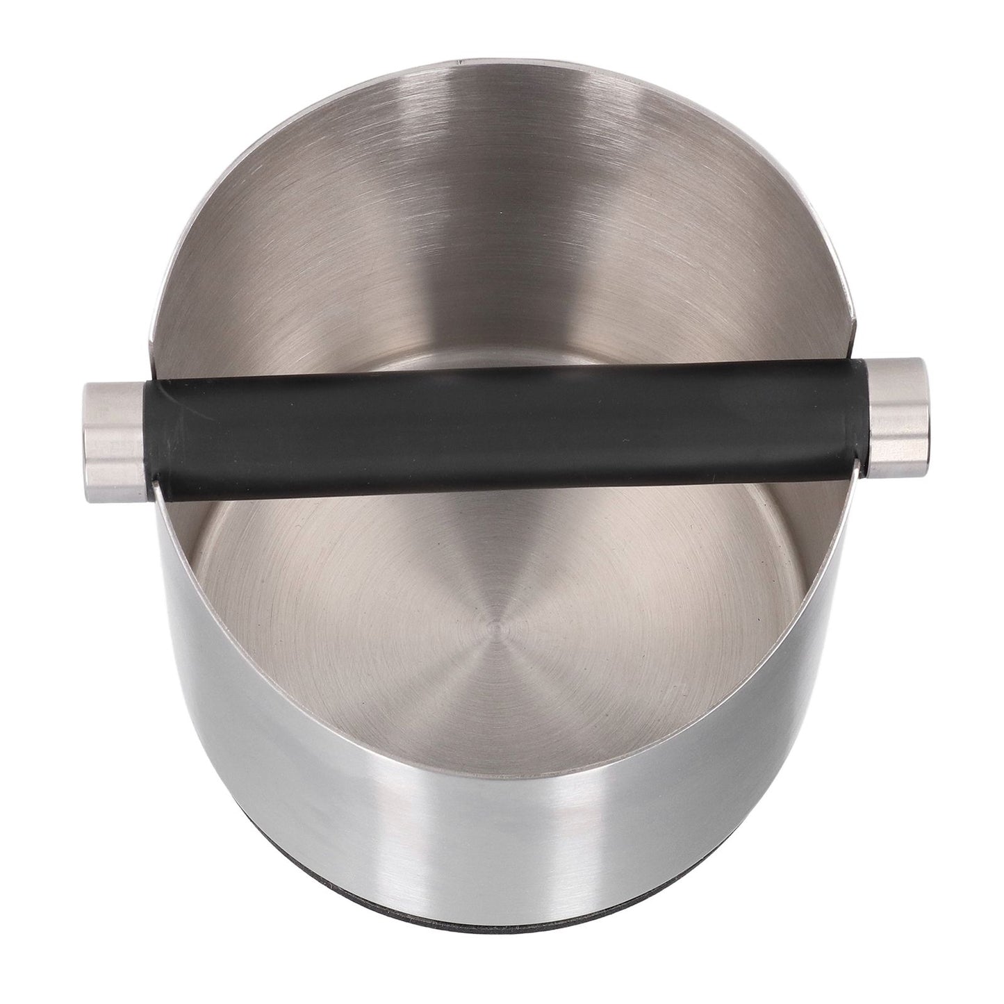 Coffee Grounds Bucket Stainless Steel Rubber Coffee Dump Bin for Home Restaurants BarsStainless Steel Small V1294-YM0523-3118220002811