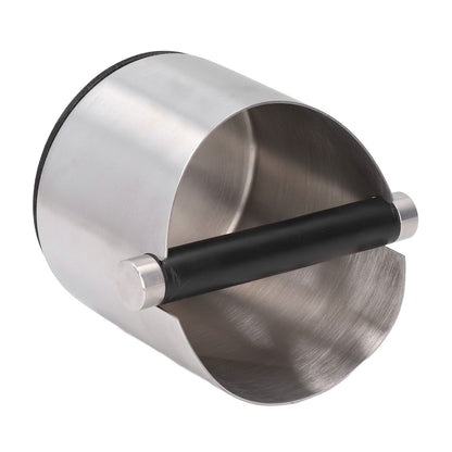 Coffee Grounds Bucket Stainless Steel Rubber Coffee Dump Bin for Home Restaurants BarsStainless Steel Small V1294-YM0523-3118220002811