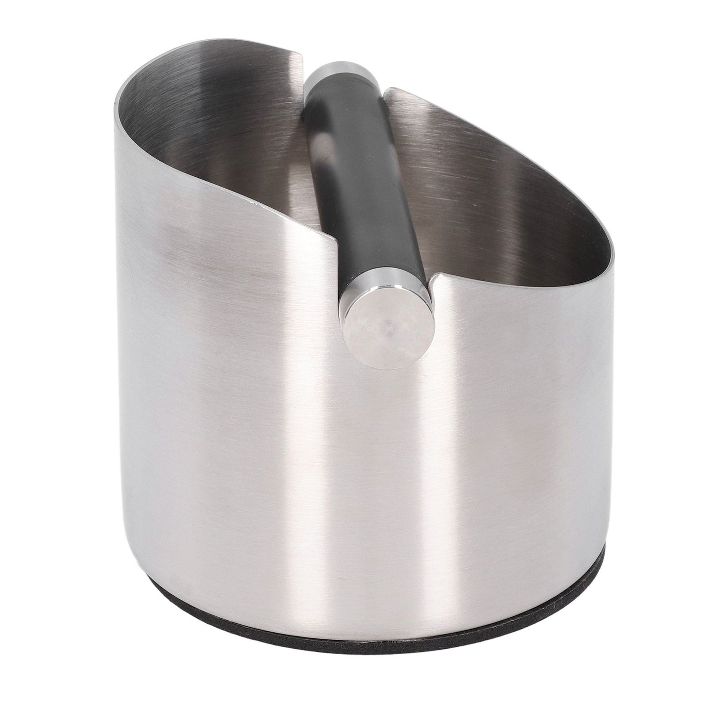 Coffee Grounds Bucket Stainless Steel Rubber Coffee Dump Bin for Home Restaurants BarsStainless Steel Small V1294-YM0523-3118220002811