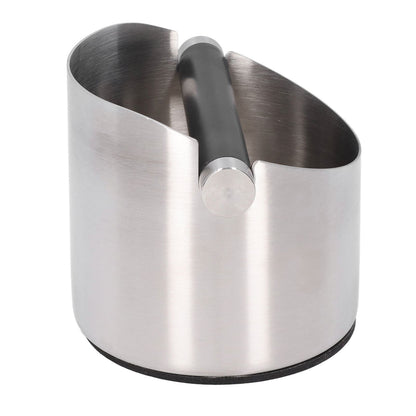 Coffee Grounds Bucket Stainless Steel Rubber Coffee Dump Bin for Home Restaurants BarsStainless Steel Small V1294-YM0523-3118220002811