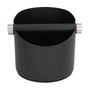 Coffee Grounds Bucket Stainless Steel Rubber Coffee Dump Bin for Home Restaurants BarsBlack Small (FC-04-2) V1294-YM0523-3118220002812