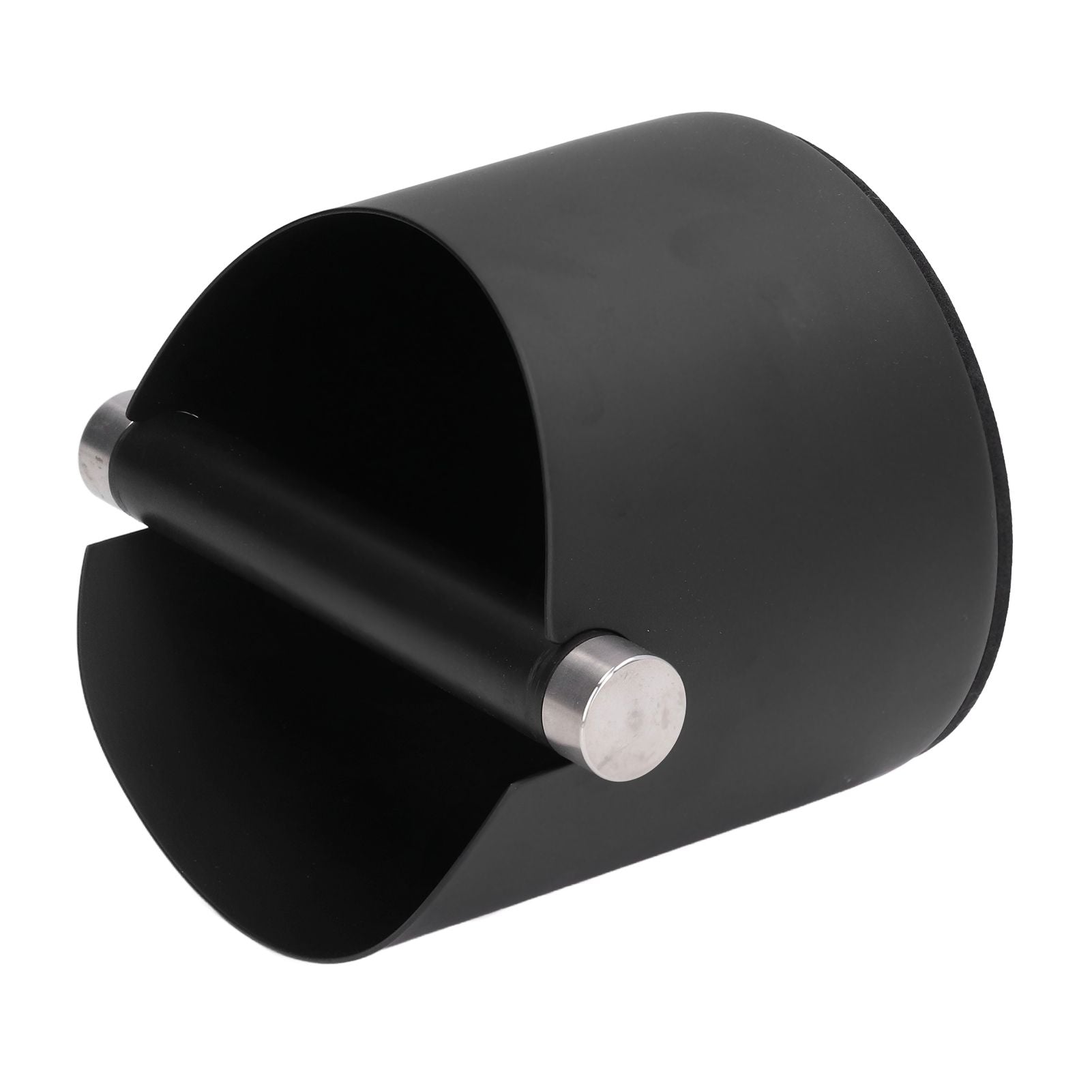 Coffee Grounds Bucket Stainless Steel Rubber Coffee Dump Bin for Home Restaurants BarsBlack Small (FC-04-2) V1294-YM0523-3118220002812