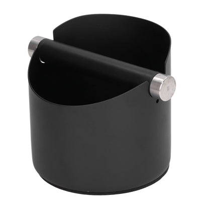 Coffee Grounds Bucket Stainless Steel Rubber Coffee Dump Bin for Home Restaurants BarsBlack Large (FC-05-2) V1294-YM0523-3118220002813