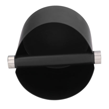 Coffee Grounds Bucket Stainless Steel Rubber Coffee Dump Bin for Home Restaurants BarsBlack Large (FC-05-2) V1294-YM0523-3118220002813