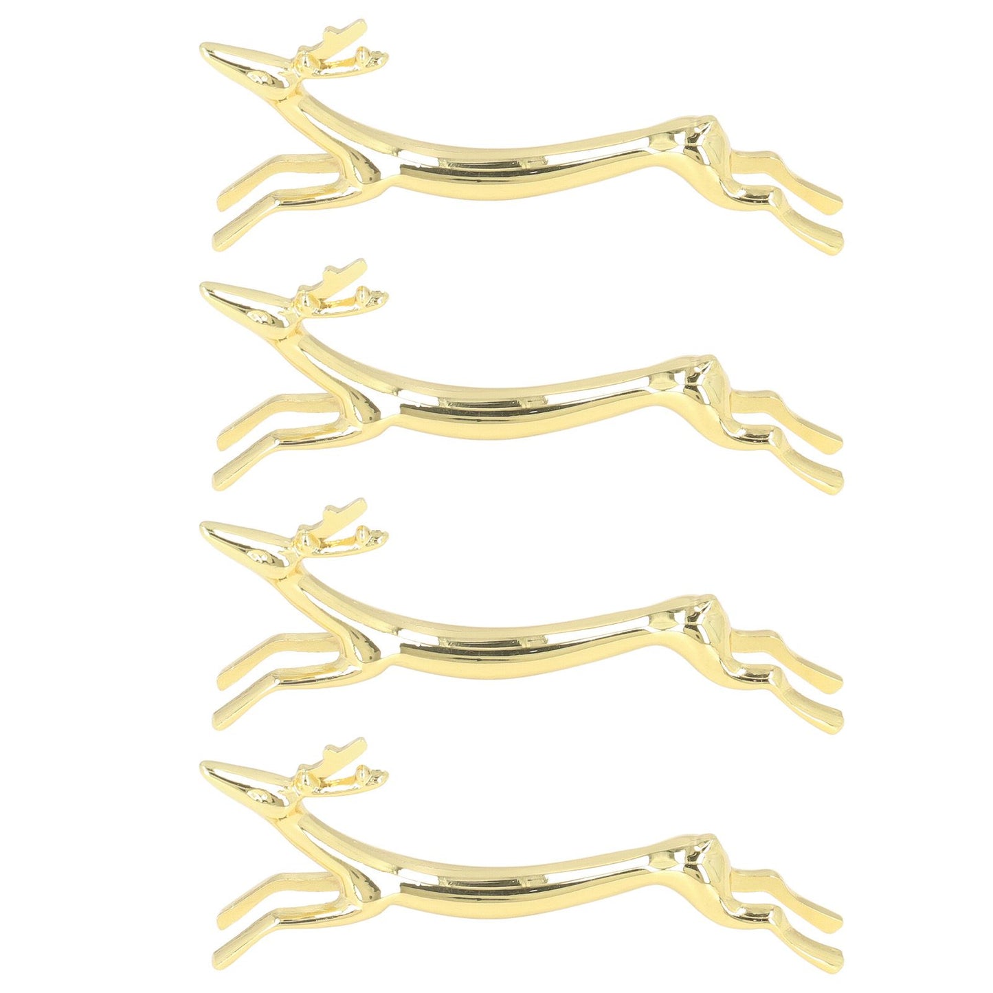 4Pcs Chopstick Rest Smoother Surfaces Reusable Cute Animal Design Gold Chopstick Rest for Home Restaurant V1294-YM0523-3118220003912
