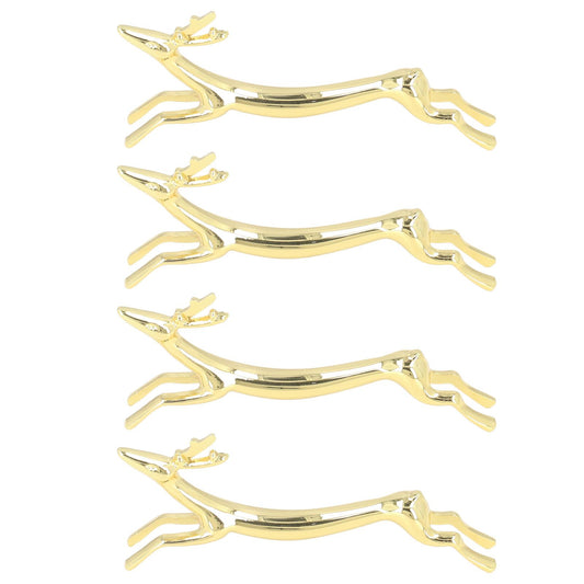 4Pcs Chopstick Rest Smoother Surfaces Reusable Cute Animal Design Gold Chopstick Rest for Home Restaurant V1294-YM0523-3118220003912