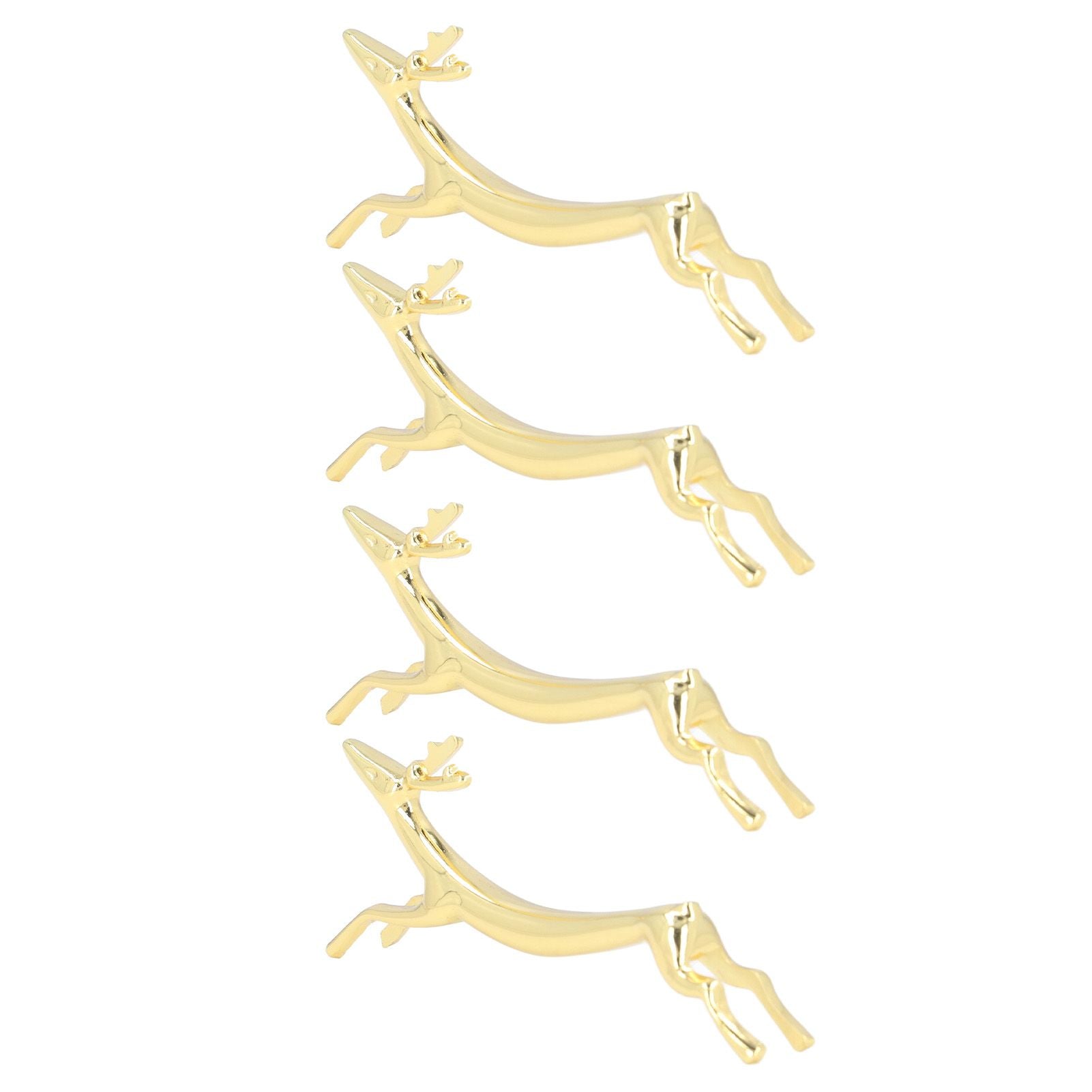 4Pcs Chopstick Rest Smoother Surfaces Reusable Cute Animal Design Gold Chopstick Rest for Home Restaurant V1294-YM0523-3118220003912