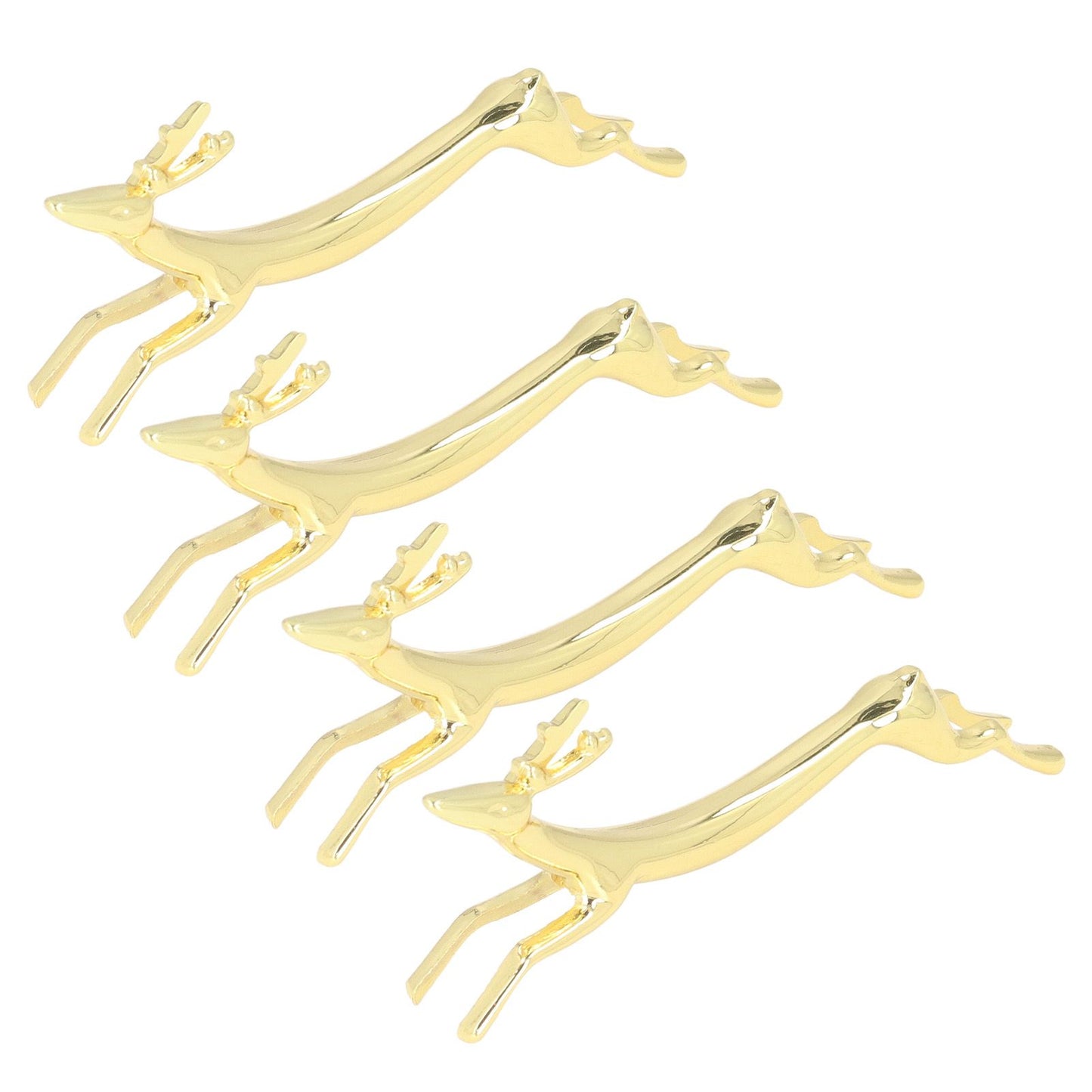4Pcs Chopstick Rest Smoother Surfaces Reusable Cute Animal Design Gold Chopstick Rest for Home Restaurant V1294-YM0523-3118220003912