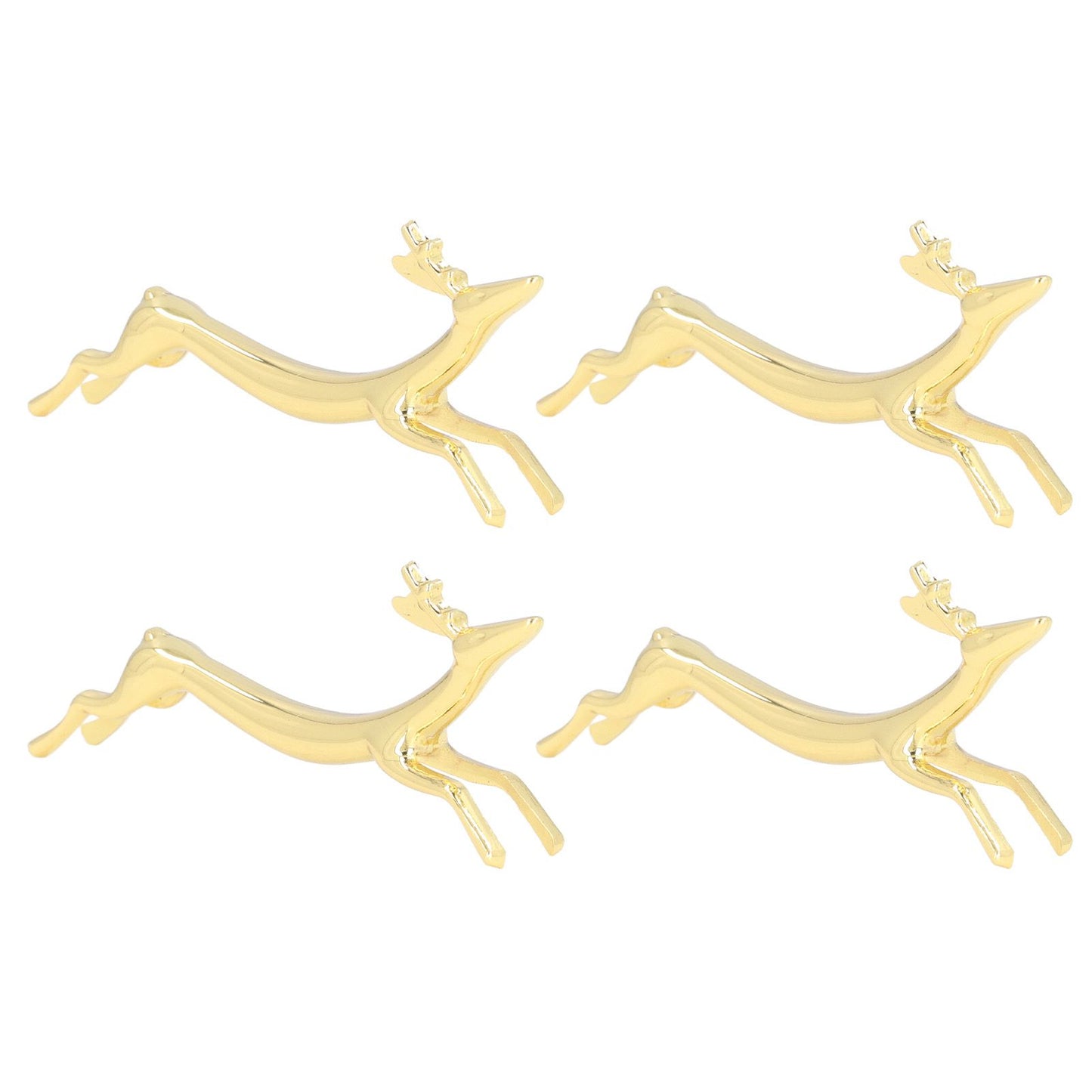 4Pcs Chopstick Rest Smoother Surfaces Reusable Cute Animal Design Gold Chopstick Rest for Home Restaurant V1294-YM0523-3118220003912