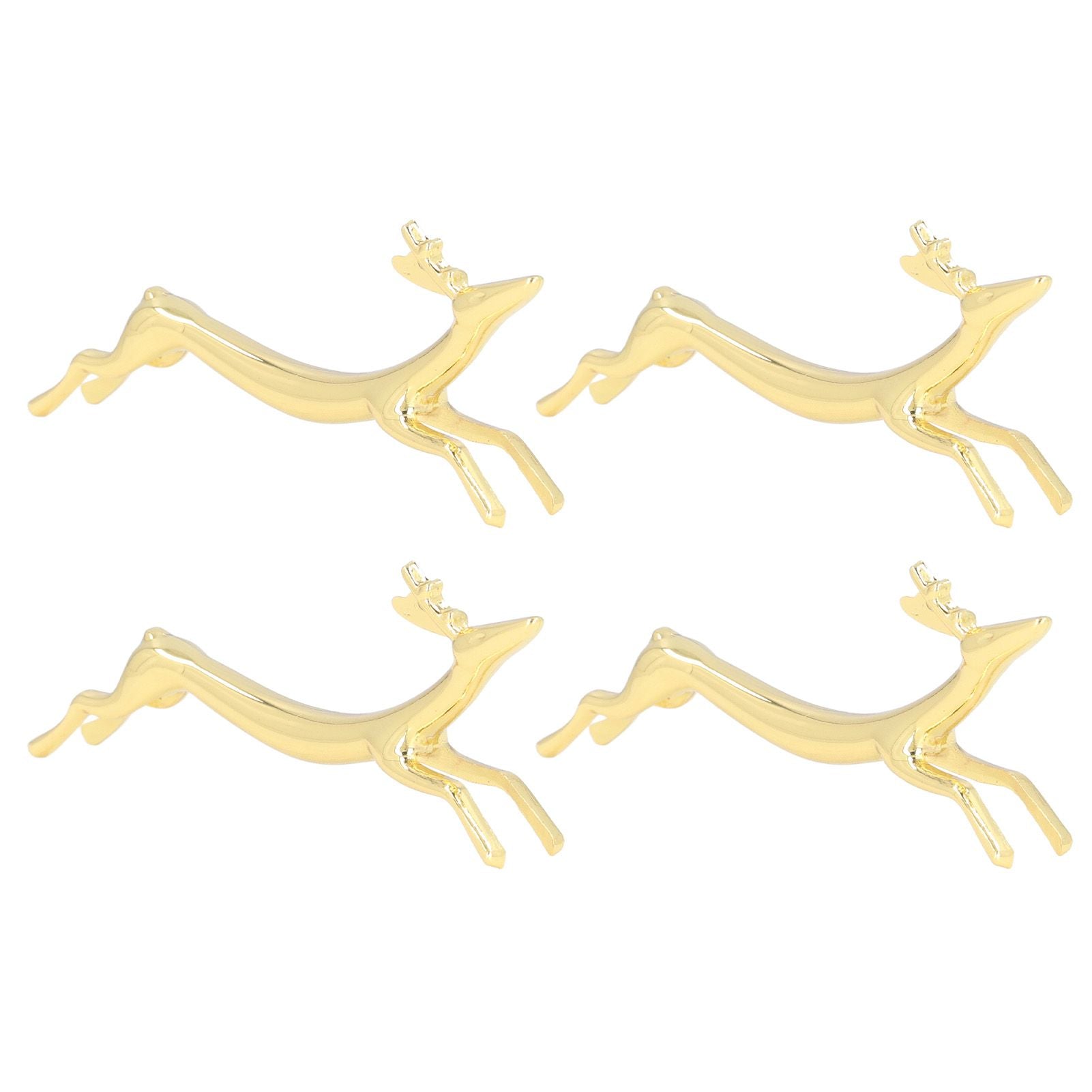 4Pcs Chopstick Rest Smoother Surfaces Reusable Cute Animal Design Gold Chopstick Rest for Home Restaurant V1294-YM0523-3118220003912