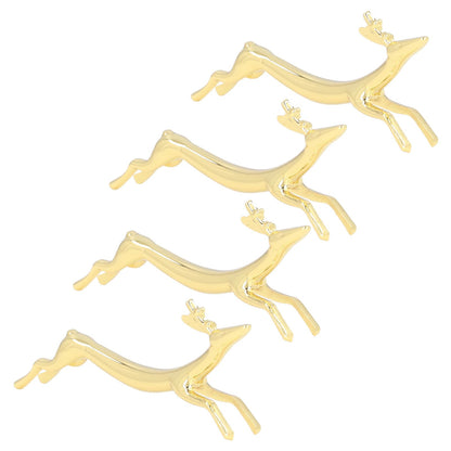 4Pcs Chopstick Rest Smoother Surfaces Reusable Cute Animal Design Gold Chopstick Rest for Home Restaurant V1294-YM0523-3118220003912