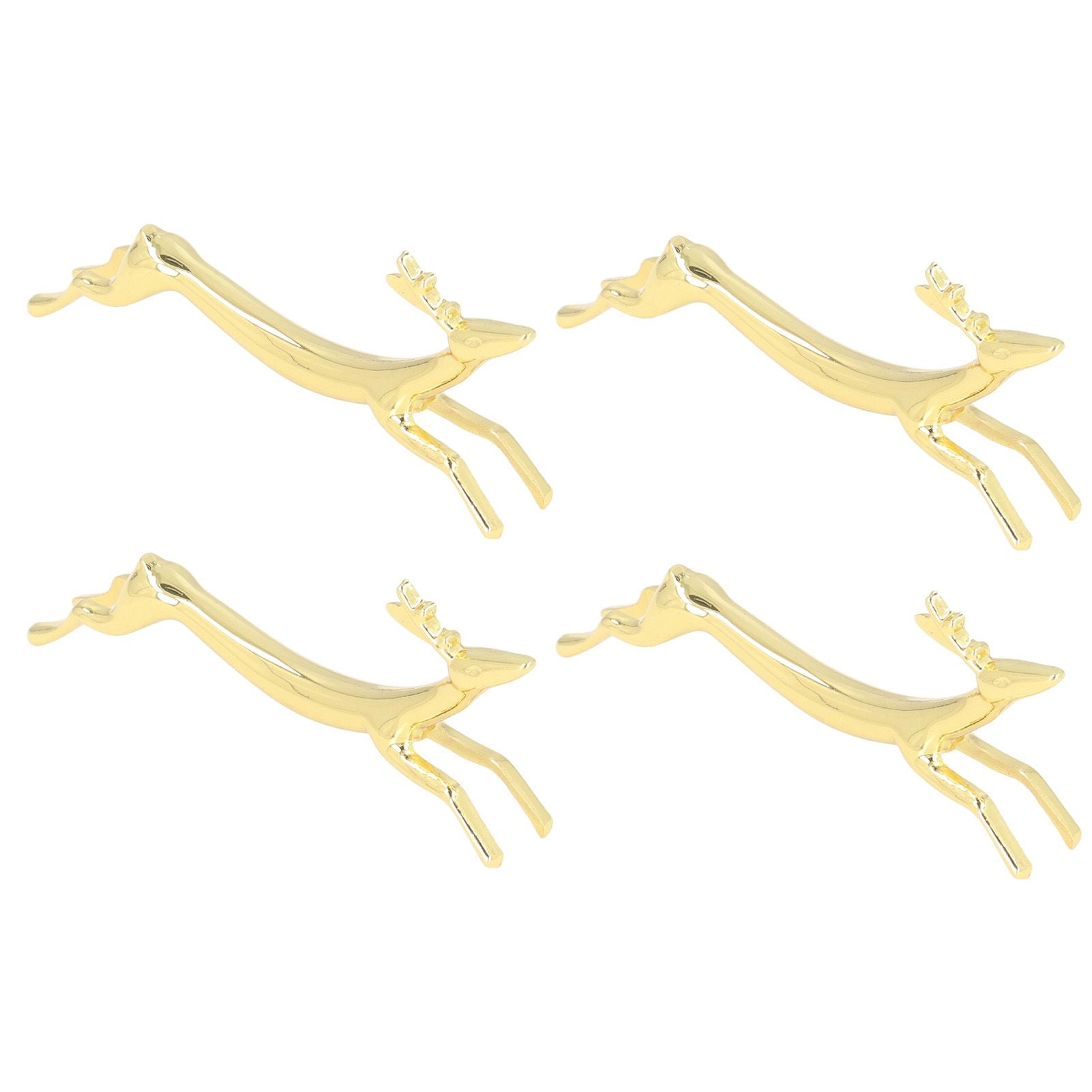 4Pcs Chopstick Rest Smoother Surfaces Reusable Cute Animal Design Gold Chopstick Rest for Home Restaurant V1294-YM0523-3118220003912