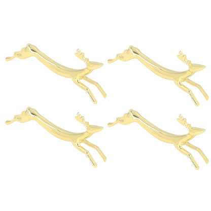 4Pcs Chopstick Rest Smoother Surfaces Reusable Cute Animal Design Gold Chopstick Rest for Home Restaurant V1294-YM0523-3118220003912