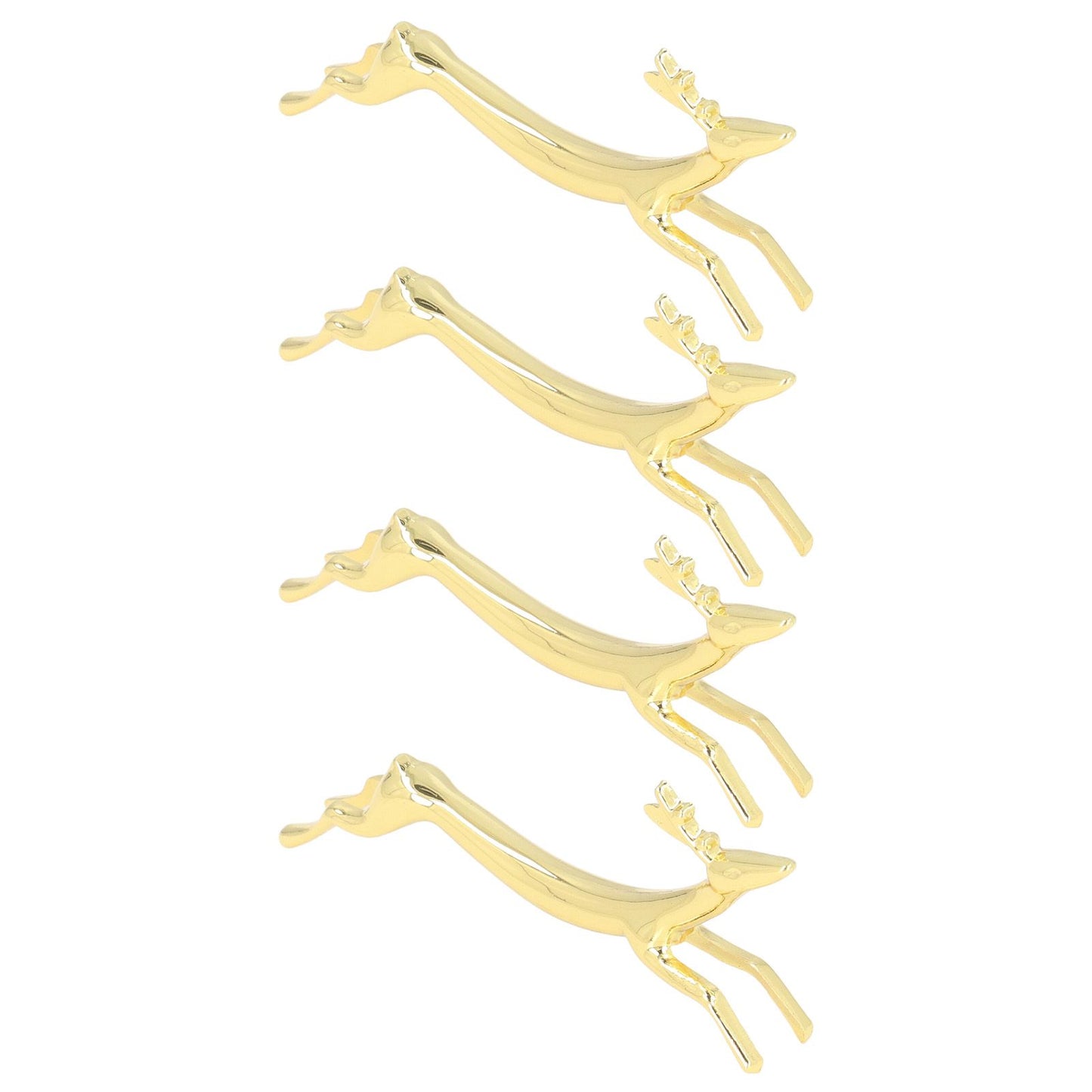 4Pcs Chopstick Rest Smoother Surfaces Reusable Cute Animal Design Gold Chopstick Rest for Home Restaurant V1294-YM0523-3118220003912