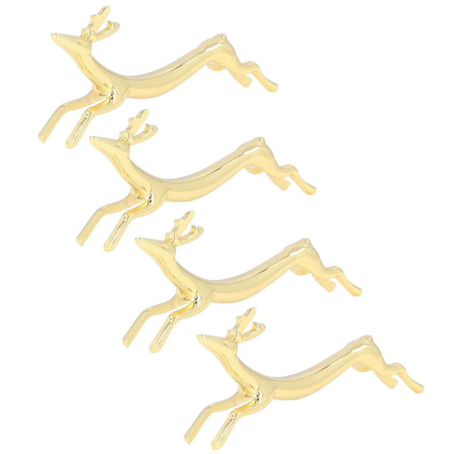 4Pcs Chopstick Rest Smoother Surfaces Reusable Cute Animal Design Gold Chopstick Rest for Home Restaurant V1294-YM0523-3118220003912